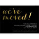 Black We've Moved Foil Stamped Moving Announcements Image 9 of 9